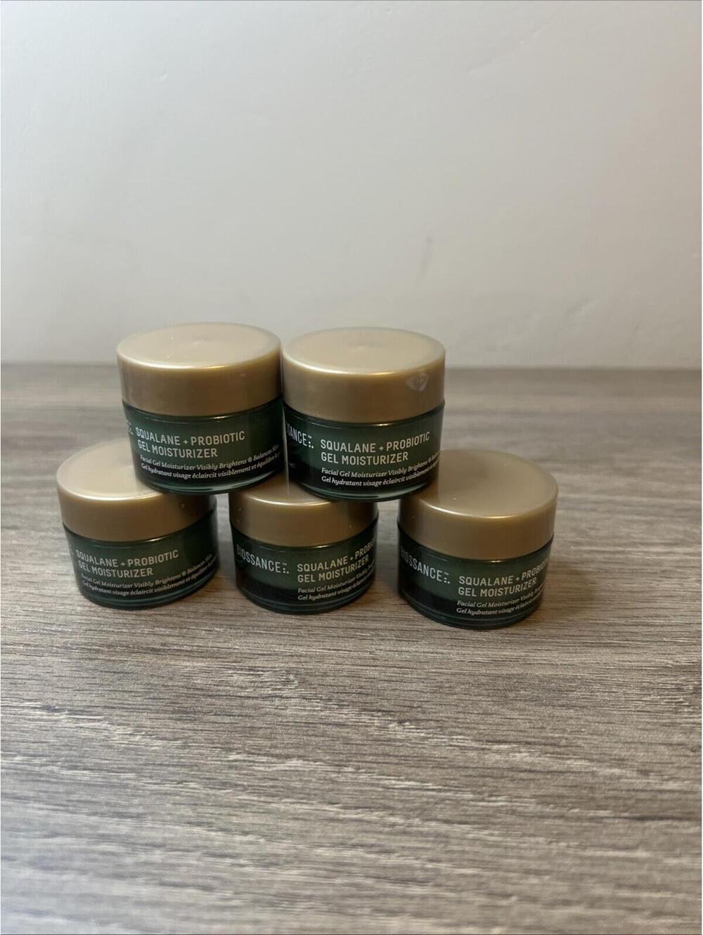 Biossance Squalane and Probiotic Gel Moisturizer NWOB 5 X 15 ml